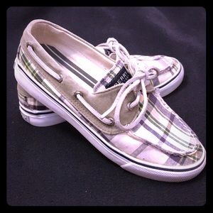 Plaid Sperry Boat Shoes
